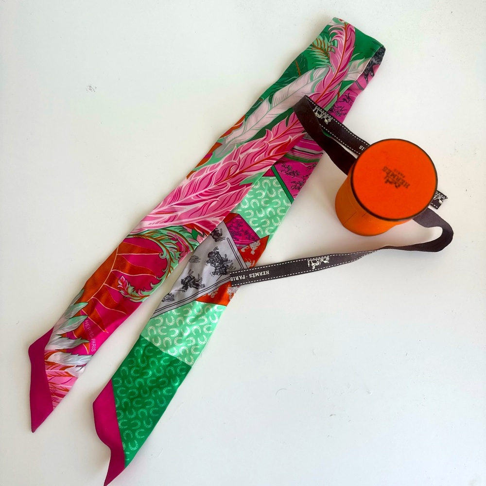 Hermes twilly, box included!